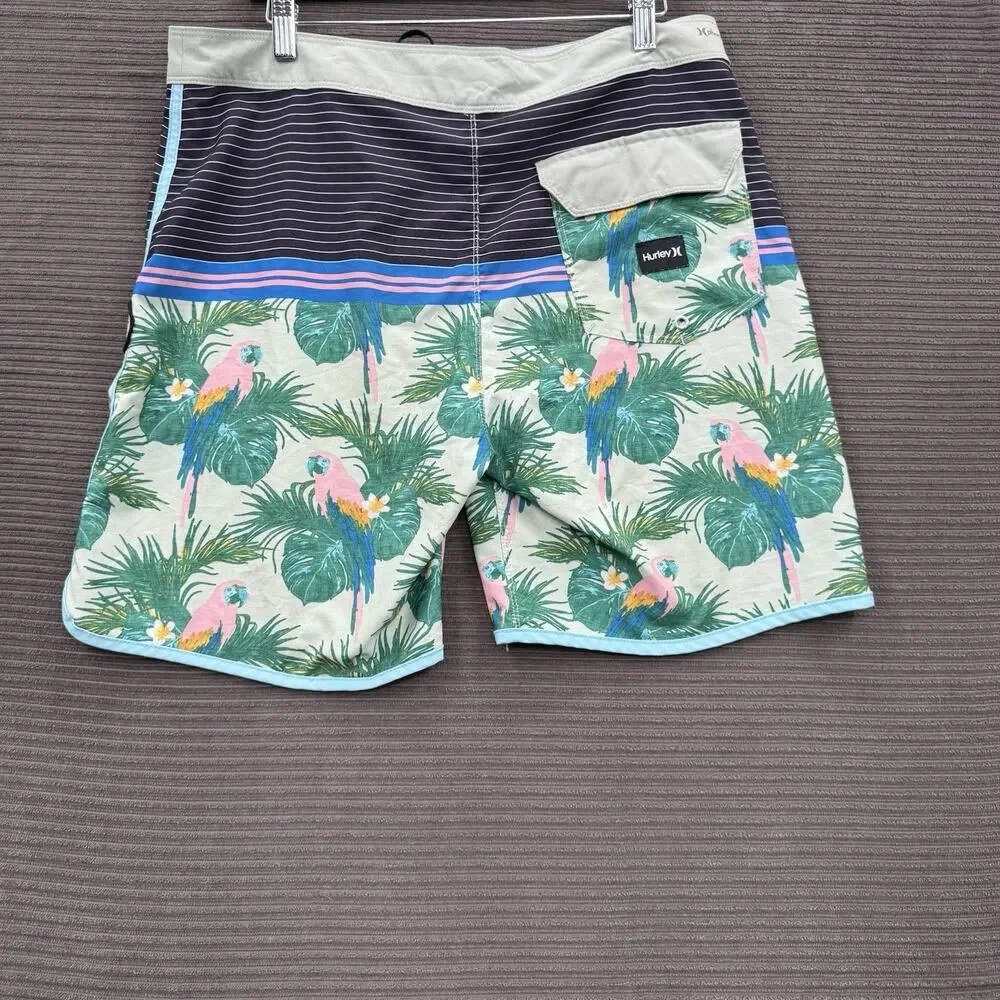 Hurley Phantom Sierra Boardshorts Men 32 Beach Swim Weeknd Vacation‎ 7' Inseam.